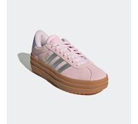 Plateausneaker ADIDAS SPORTSWEAR "VL COURT BOLD", Mädchen, Gr. 40, clear pink, silber metallic, gold metallic, Leder, Synthetik, Schuhe Plateausneaker, Inspiriert vom adidas Gazelle Bold, für Kinder &