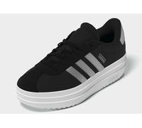 Plateausneaker ADIDAS SPORTSWEAR "VL COURT BOLD", Mädchen, Gr. 40, schwarz (core schwarz, silber metallic, ftwr weiß), Leder, Synthetik, Schuhe Plateausneaker, Inspiriert vom adidas Gazelle Bold, für 