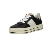 Plateausneaker ARA "Ara Sneaker Leder", Damen, Gr. 41, schwarz, weiß, Leder, Schuhe Plateausneaker (47864001-41) schwarz, weiß