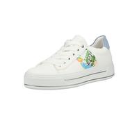 Plateausneaker ARA "Ara Sneaker Lederimitat/Textil", Damen, Gr. 41,5, weiß, blau, Lederimitat, Textil, Schuhe Plateausneaker (56965760-41,5) weiß, blau