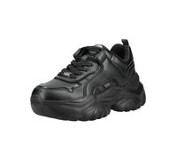 Plateausneaker BUFFALO "Buffalo Sneaker Lederimitat", Damen, Gr. 40, schwarz, Lederimitat, Schuhe Plateausneaker (72636315-40) schwarz