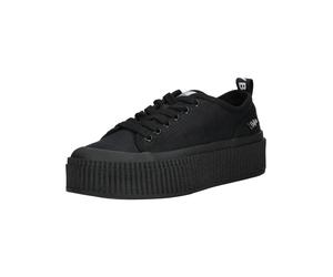 Plateausneaker BUFFALO "Buffalo Sneaker Textil", Damen, Gr. 37, schwarz, Textil, Schuhe Plateausneaker (42461265-37) schwarz