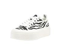 Plateausneaker BUFFALO "Buffalo Sneaker Textil", Herren, Gr. 40, schwarz, weiß, Textil, Schuhe Plateausneaker (32287109-40) schwarz, weiß