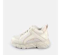 Plateausneaker BUFFALO "Buffalo Sneaker Lederimitat/Textil", Damen, Gr. 37, cream, Lederimitat, Textil, Schuhe Plateausneaker (31838205-37) cream