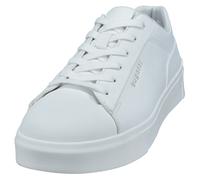 Plateausneaker BUGATTI, Herren, Gr. 46, weiß, Lederimitat, Schuhe Plateausneaker, Freizeitschuh, Halbschuh, Schnürschuh mit seitlicher Logoprägung (22986847-46) weiß