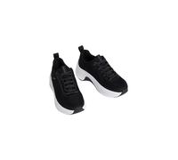 Plateausneaker CALVIN KLEIN "CHUNKY RUN CKSTRIPE LUP SP KN", Damen, Gr. 38, schwarz, Textil, unifarben mit Farbeinsatz, Basic, Schuhe Plateausneaker, Chunky-Sneaker, Halbschuh, Schnürer mit Logoschrif