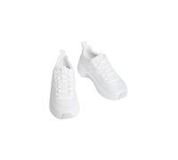 Plateausneaker CALVIN KLEIN "CHUNKY RUN CKSTRIPE LUP SP KN", Damen, Gr. 40, weiß, Textil, Minimalmuster, unifarben, Basic, Schuhe Plateausneaker, Chunky-Sneaker, Halbschuh, Schnürer mit Logoschriftzug
