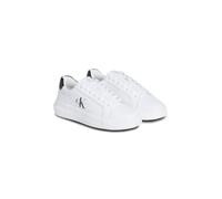 Calvin Klein Plateausneaker CHUNKY CUPSOLE MONO LTH WN Damen Leder Weiß/Schwarz Gr. 37