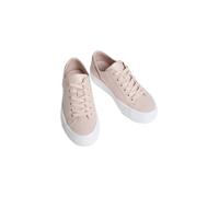 Plateausneaker CALVIN KLEIN JEANS "VULC FLATFORM LOW CV MG", Damen, Gr. 38, rosa (rose), Textil, unifarben, Schuhe Plateausneaker, Schnürschuh, Freizeitschuh, Halbschuh mit seitlichem Logo (34474648-3