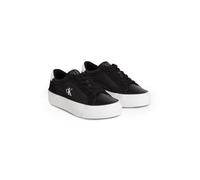 Calvin Klein Damen Vulc Flatform Mg Nylon Mix Yw0yw01896 Low Top, Black (Black/Bright White), 37 EU