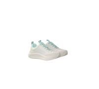Plateausneaker CALVIN KLEIN "LIGHT EVA RUN ESS LAC NY-SU WMN", Damen, Gr. 40, weiß (natur, ecru), Lederimitat, Textil, Veloursleder, unifarben, Schuhe Plateausneaker, Schnürschuh, Halbschuh, mit Anzie