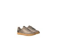 Plateausneaker CALVIN KLEIN "LOW PRO CUPSOLE WT SATIN MIX", Damen, Gr. 37, taupe, Leder, Textil, aufgeraut, unifarben, Basic, Schuhe Plateausneaker, Freizeitsneaker, Halbschuh mit zwei Schnürsenkelart