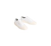 Plateausneaker CALVIN KLEIN "VULC LACE UP CANVAS", Damen, Gr. 39, weiß, Textil, unifarben, Schuhe Plateausneaker, Schnürschuh, Canvas-Sneaker, Halbschuh mit Gummikappe (96026602-39) weiß
