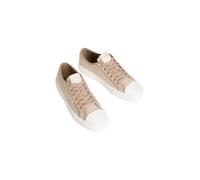 Plateausneaker CALVIN KLEIN "VULC LOW LACEUP AOP CANVAS", Herren, Gr. 41, beige, Textil, Minimalmuster, unifarben, Basic, Schuhe Plateausneaker, Freizeitschuh, Halbschuh, Schnürer mit Plateau (3489230