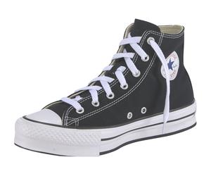 Plateausneaker CONVERSE "CHUCK TAYLOR ALL STAR EVA LIFT CANVAS", Mädchen, Gr. 37,5, schwarz-weiß (schwarz, weiß), Textil, Schuhe Plateausneaker (94526436-37,5) schwarz, weiß