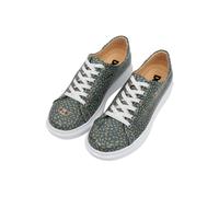 Plateausneaker DOGO "Myra Low-Top Sneaker Lemur Damen Sneaker", Damen, Gr. 38, Normalschaft, bunt (natur), Lederimitat, Schuhe Plateausneaker, Handgefertigt (63993038-38) natur