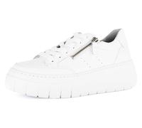 Gabor Plateausneaker Schnürschuh 40709223-42 Damen Weiß Kalbsleder Gr. 42 Best Fitting-Ausstattung