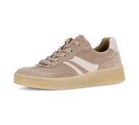 Plateausneaker GABOR "FLORENZ", Damen, Gr. 40, beige, rosé, Nappaleder, Veloursleder, kontrastfarbene Details, Schuhe Plateausneaker, Freizeitschuh, Halbschuh, Schnürer, im Retrolook, Weite G (=weit)