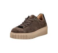 Plateausneaker GABOR "Gabor Sneaker Veloursleder", Damen, Gr. 37,5, mocca, Veloursleder, Schuhe Plateausneaker (51517753-37,5) mocca