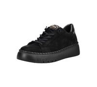 Plateausneaker GABOR "Gabor Sneaker Veloursleder", Damen, Gr. 37,5, schwarz, Veloursleder, Schuhe Plateausneaker (19708906-37,5) schwarz
