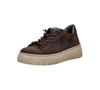 Plateausneaker GABOR "Gabor Sneaker Veloursleder", Damen, Gr. 38, mocca, Veloursleder, Schuhe Plateausneaker (63440538-38) mocca