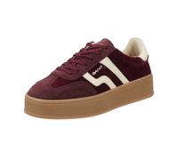 Plateausneaker GANT "Gant Sneaker Veloursleder", Damen, Gr. 41, rot, Veloursleder, Schuhe Plateausneaker (22338108-41) rot