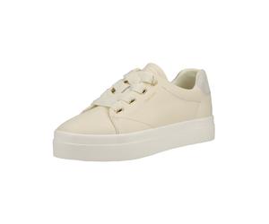 Plateausneaker GANT "Gant Sneaker Leder", Damen, Gr. 38, cream, Leder, Schuhe Plateausneaker (55098034-38) cream