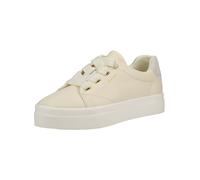 Plateausneaker GANT "Gant Sneaker Leder", Damen, Gr. 40, cream, Leder, Schuhe Plateausneaker (55098034-40) cream