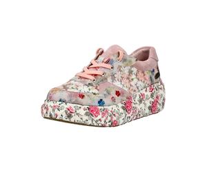 Plateausneaker LAURA VITA "LAURA VITA Sneaker Leder/Textil", Damen, Gr. 37, rose, Leder, Textil, Schuhe Plateausneaker (34089351-37) rose
