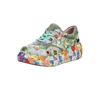 Plateausneaker LAURA VITA "LAURA VITA Sneaker Leder/Textil", Damen, Gr. 38, grün, Leder, Textil, Schuhe Plateausneaker (72955939-38) grün