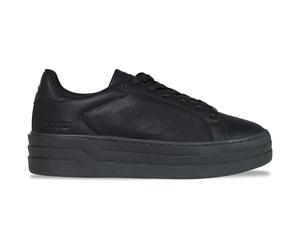 Plateausneaker LOTTO, Damen, Gr. 39, schwarz, Synthetik, clean, Schuhe Plateausneaker, - mit raffinierter Plateausohle im Lagenlook (46123335-39) schwarz