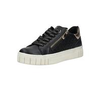 Plateausneaker MARCO TOZZI "Marco Tozzi Sneaker Lederimitat", Damen, Gr. 40, schwarz, Lederimitat, Schuhe Plateausneaker (77372203-40) schwarz
