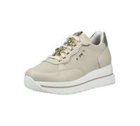 Plateausneaker NERO GIARDINI "Nero Giardini Sneaker Leder", Damen, Gr. 39, beige, Leder, Schuhe Plateausneaker (46043662-39) beige