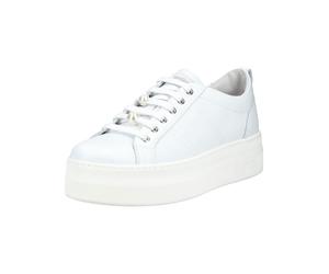 Plateausneaker NERO GIARDINI "Nero Giardini Sneaker Leder", Damen, Gr. 40, weiß, Leder, Schuhe Plateausneaker (65768440-40) weiß