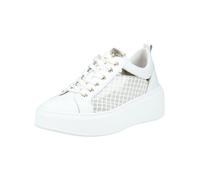 Plateausneaker NERO GIARDINI "Nero Giardini Sneaker Leder/Textil", Damen, Gr. 37, weiß kombi, Leder, Textil, Schuhe Plateausneaker (65182067-37) weiß kombi