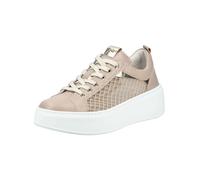 Plateausneaker NERO GIARDINI "Nero Giardini Sneaker Leder/Textil", Damen, Gr. 39, beige, Leder, Textil, Schuhe Plateausneaker (64150046-39) beige
