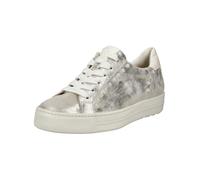 Plateausneaker PAUL GREEN "Paul Green Sneaker Glattleder", Damen, Gr. 38, silber metallic, Glattleder, Schuhe Plateausneaker (92582354-38)