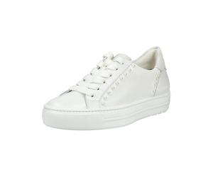 Plateausneaker PAUL GREEN "Paul Green Sneaker Glattleder", Damen, Gr. 39, weiß, Glattleder, Schuhe Plateausneaker (69466305-39) weiß