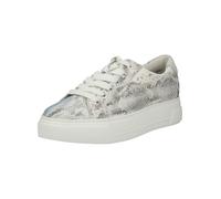 Plateausneaker PAUL GREEN "Paul Green Sneaker Glattleder", Damen, Gr. 40,5, grau (sky), Glattleder, Schuhe Plateausneaker (51439259-40,5) sky