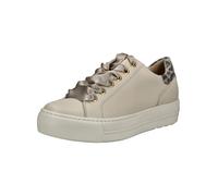 Plateausneaker PAUL GREEN "Paul Green Sneaker Leder", Damen, Gr. 42, braun (beige, braun), Leder, Schuhe Plateausneaker (74876633-42) beige, braun