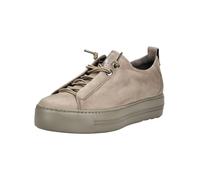 Plateausneaker PAUL GREEN "Paul Green Sneaker Nubukleder", Damen, Gr. 37,5, grau (taupe), Nubukleder, Schuhe Plateausneaker (92547358-37,5) taupe