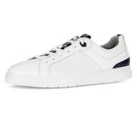 Plateausneaker PIUS GABOR, Herren, Gr. 9,5 (44), weiß, Nappaleder, Schuhe Plateausneaker, Freizeitschuh, Halbschuh, Schnürschuh mit Perforierung, Weite G (93529634-9,5) weiß