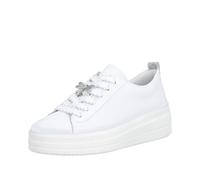 Plateausneaker REMONTE, Damen, Gr. 37, weiß, Leder, unifarben, Schuhe Plateausneaker, Freizeitschuh, Halbschuh, Schnürschuh mit Lite ´n Soft-Ausstattung (97425645-37) weiß
