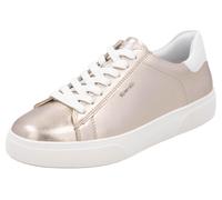 Plateausneaker REMONTE, Damen, Gr. 38, beige (hellbeige, weiß), Leder, metallic, sportlich, Schuhe, Schnürschuh, Freizeitschuh, Halbschuh mit Kontrastbesatz (96139436-38) hellbeige, weiß
