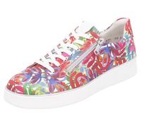 Plateausneaker REMONTE, Damen, Gr. 38, bunt (multi), Leder, geblümt, Schuhe Plateausneaker, Freizeitschuh, Halbschuh, Schnürer mit gepolstertem Schaftrand (77366606-38) multi