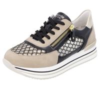 Remonte Damen Low-Top Sneaker D1329, Frauen Halbschuhe,lose Einlage,Freizeitschuhe,Turnschuhe,Laufschuhe,Freizeit,sportlich,schwarz Kombi (03),39 EU