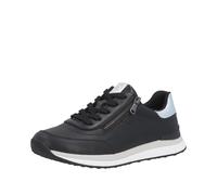 Plateausneaker REMONTE, Damen, Gr. 42, schwarz, perlmutt, Leder, Lederimitat, unifarben mit Farbeinsatz, Schuhe Plateausneaker, Schnürschuh, Halbschuh, Freizeitsneaker in bequemer Form (13495630-42) s