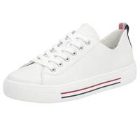 Plateausneaker REMONTE, Damen, Gr. 45, weiß, Leder, unifarben, Schuhe Plateausneaker, mit herausnehmbarer Einlage, Freizeitschuh, Halbschuh, Schnürschuh, Topseller (54401763-45) weiß