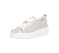 Plateausneaker REMONTE "Remonte Sneaker Leder", Damen, Gr. 39, beige, Leder, Schuhe Plateausneaker (16136229-39) beige