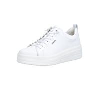 Plateausneaker REMONTE "Remonte Sneaker Leder", Damen, Gr. 39, weiß, Leder, Schuhe Plateausneaker (34325911-39) weiß